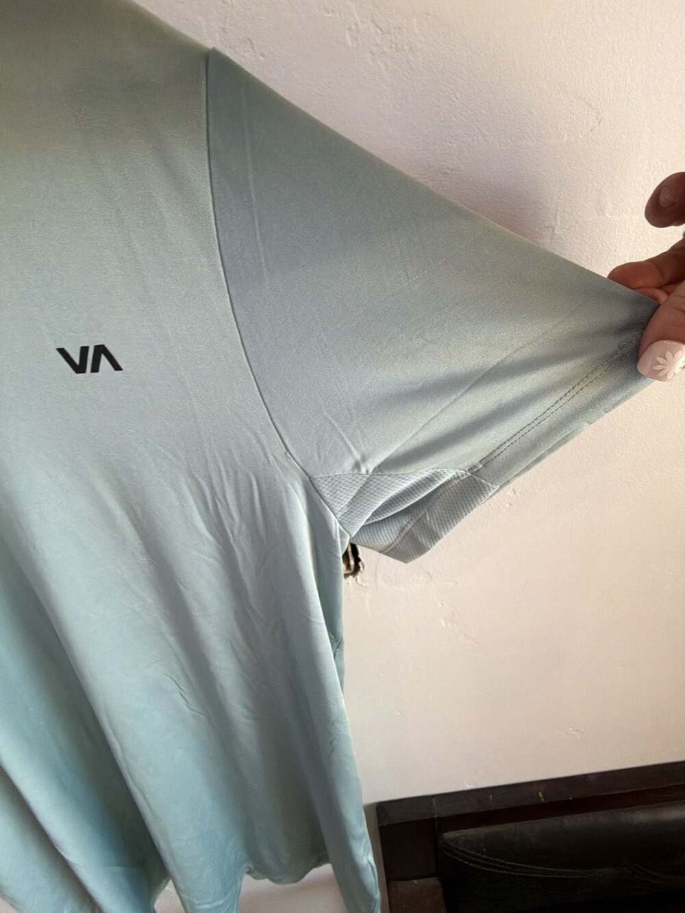 RVCA Sport Vent Technical Polo Shirt in Glacier - Picture 4 of 5